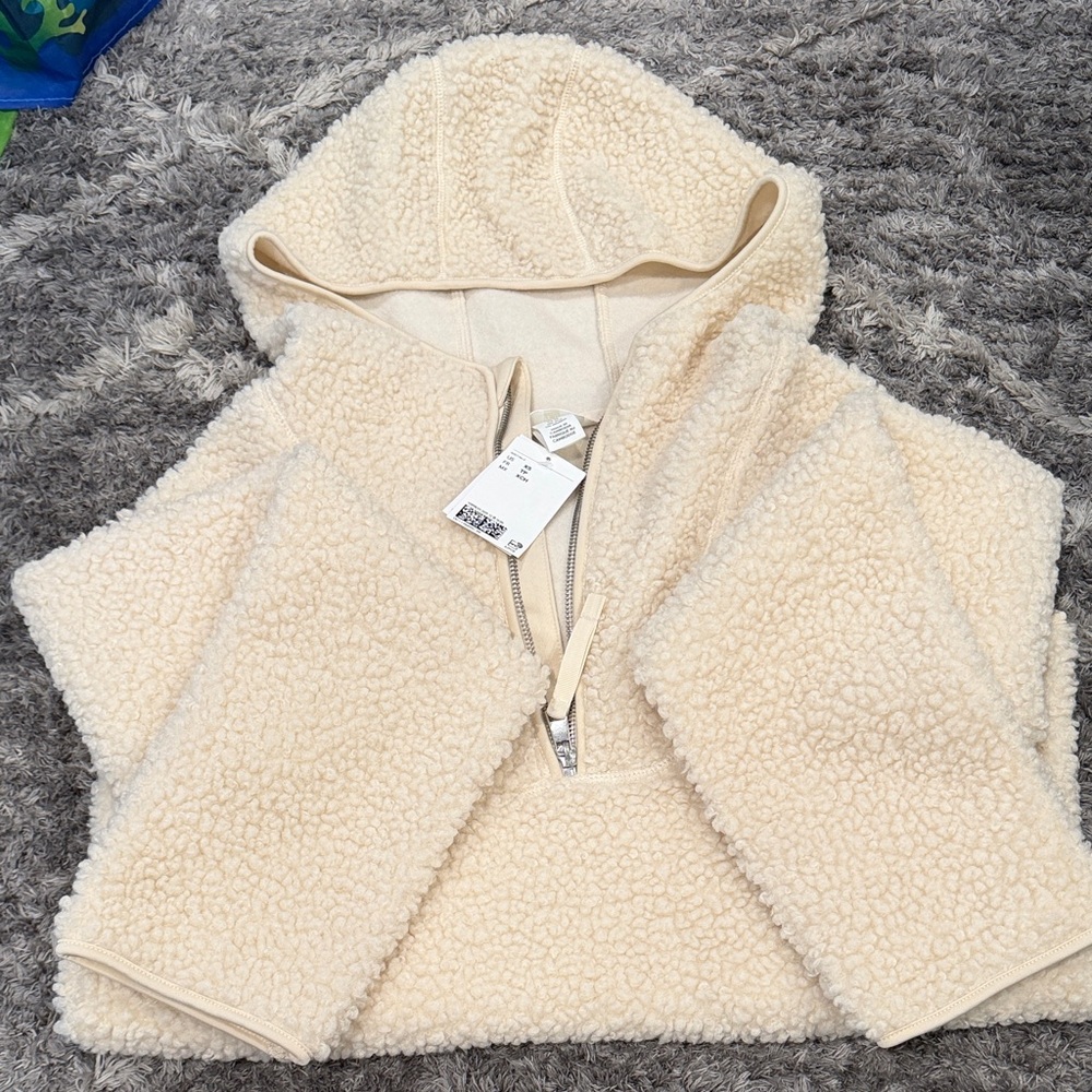 H&M Cream Sherpa Pullover
